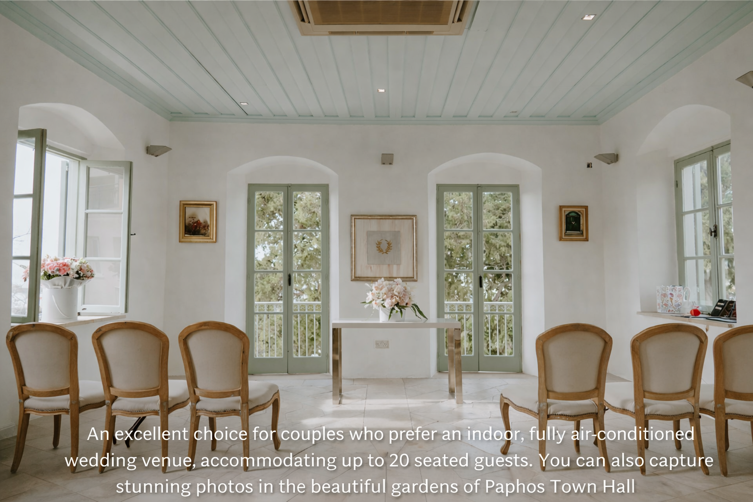 Book your wedding day in Pafos Town Hall